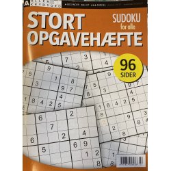 Sudoku For Alle Stort Opgavehæfte