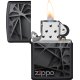 Org. ZIPPO Sort Farve "Black Abstract Design"