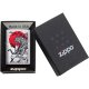 Org. ZIPPO Børstet Krom Farve "Japan Tiger"