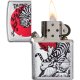 Org. ZIPPO Børstet Krom Farve "Japan Tiger"