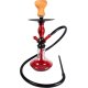 Shisha "Aisha" Gennemsigtig, Rød Vase 38 cm