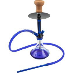 Shisha "Riad" Gennemsigtig - Blå Vase 44 cm