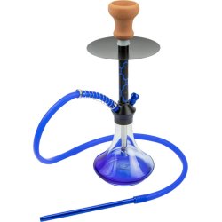 Shisha "Sana" Gennemsigtig - Blå Vase 44 cm