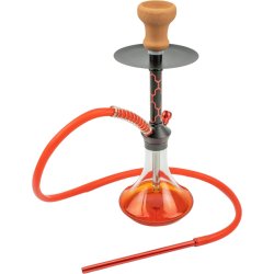 Shisha "Sana" Gennemsigtig - Rød Vase 44 cm