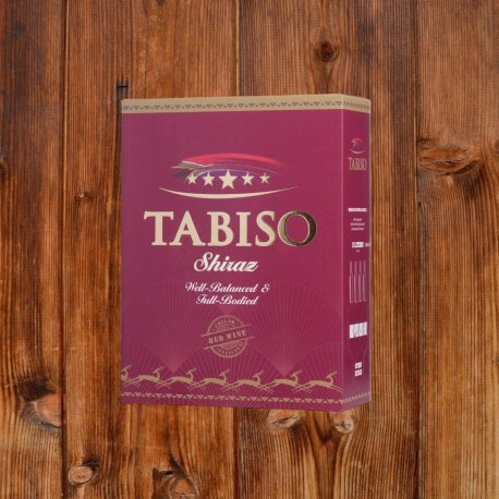 Tabiso Shiraz / Grenache Rødvin - 3 liter - Bag in box