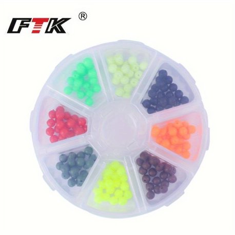 Fiske Perler 6 mm 8 Farver