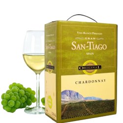 San-Tiago Blanc Chardonnay Hvid 3 ltr 12,5 %