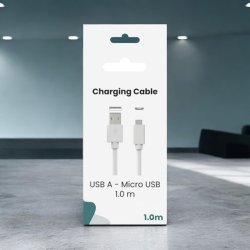 Sinox One USB A til USB Micro kabel 1,0 meter "Hvid"