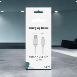 Sinox One USB A til USB C kabel 1,0 meter "Hvid"