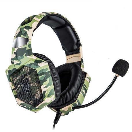 ONIKUMA K8 Bærbart Gaming-Headset "Camouflage Grøn"