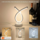 Moderne 3-farvet LED Bordlampe "Hvid"