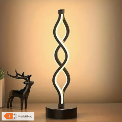 Moderne Spiral Bordlampe 35,5 cm "Sort"