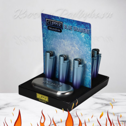 Clipper Lighter Metal "Blue Gradient"