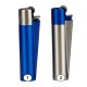 Clipper Lighter Metal "Blue & Silver"