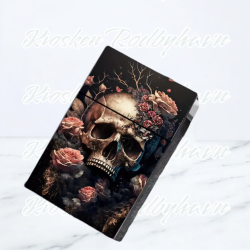 Cigaret Etui Kort m Click "Skull Hell Rose"