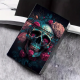 Cigaret Etui Kort m Click "Skull Hell Rose 2"