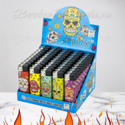 LUX Elektronisk Lighter "Skull Glitter"