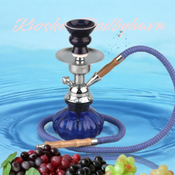 Shisha Vandpibe "SINAI" Blå 25 cm