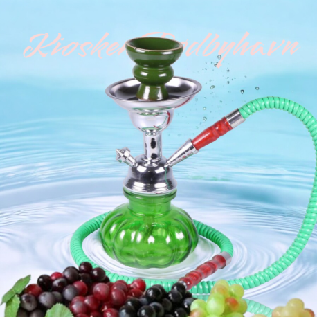 Shisha Vandpibe "SINAI" Grøn 25 cm