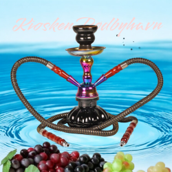 Shisha Vandpibe "SINAI / RAINBOW" Sort 25 cm