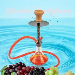 Shisha "Sana" Gennemsigtig - Rød Vase 44 cm