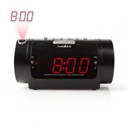 Digital Clockradio med Vækkeur og Projektor 0,9 LED FM Dobbelt Alarm Snooze