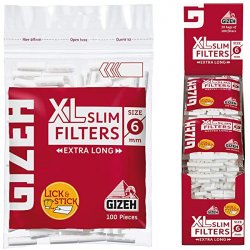 GIZEH XL-filtre - Langt slankt filter 6 mm 100 stk