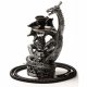 Hookah Dragon Silver - 37cm