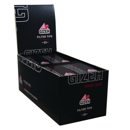 GIZEH Black Filter Tips Regular