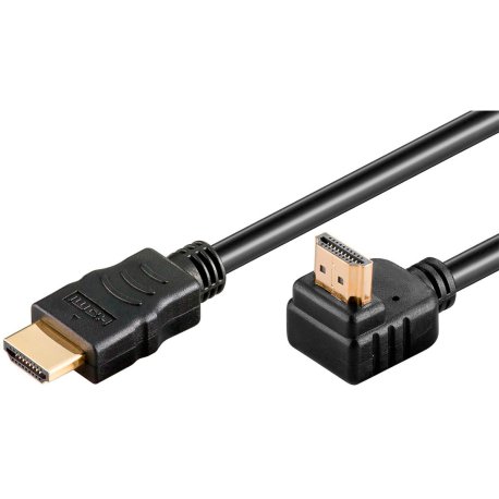 High Speed 90° vinklet HDMI kabel - 0.5 m