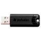 USB 2,0 nøgle (16GB) Sort - Verbatim PinStripe